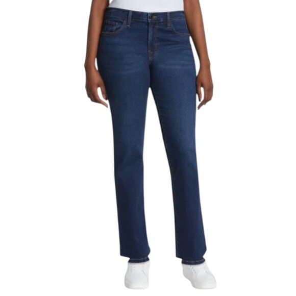 NEW Lucky Brand Mid Rise Straight | Dark Denim - Picture 2 of 5